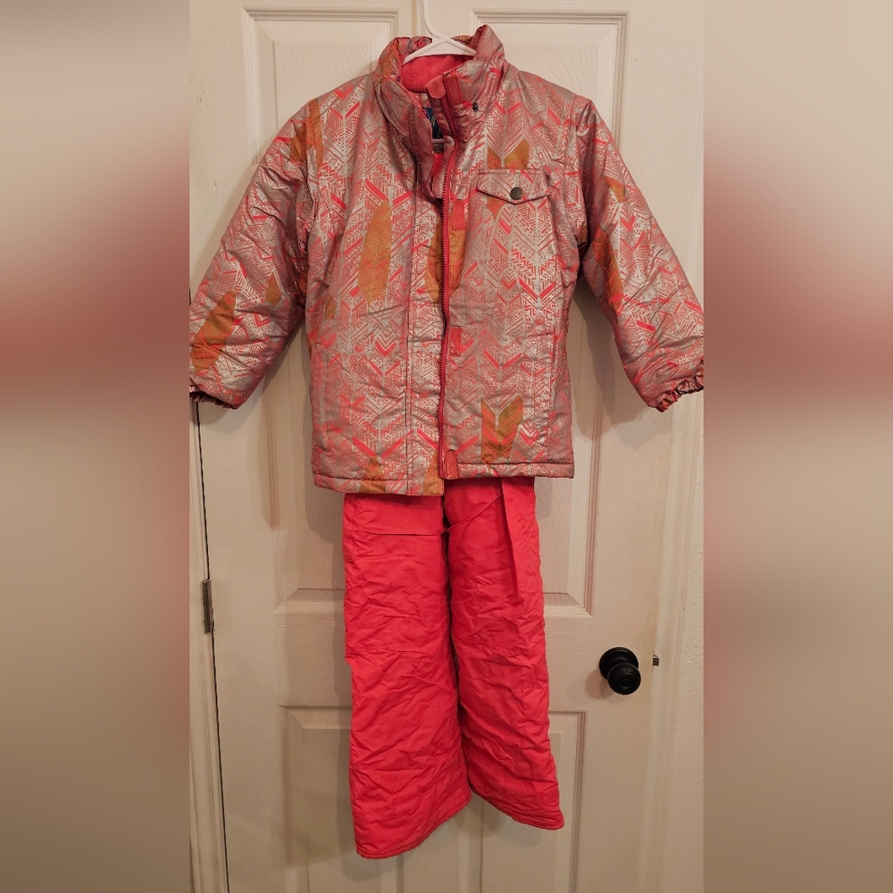 Girls ski bib and coat size 7